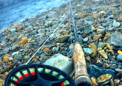 My 6 Weight AirFlo Blade, fitted with floating line, ready for battle.