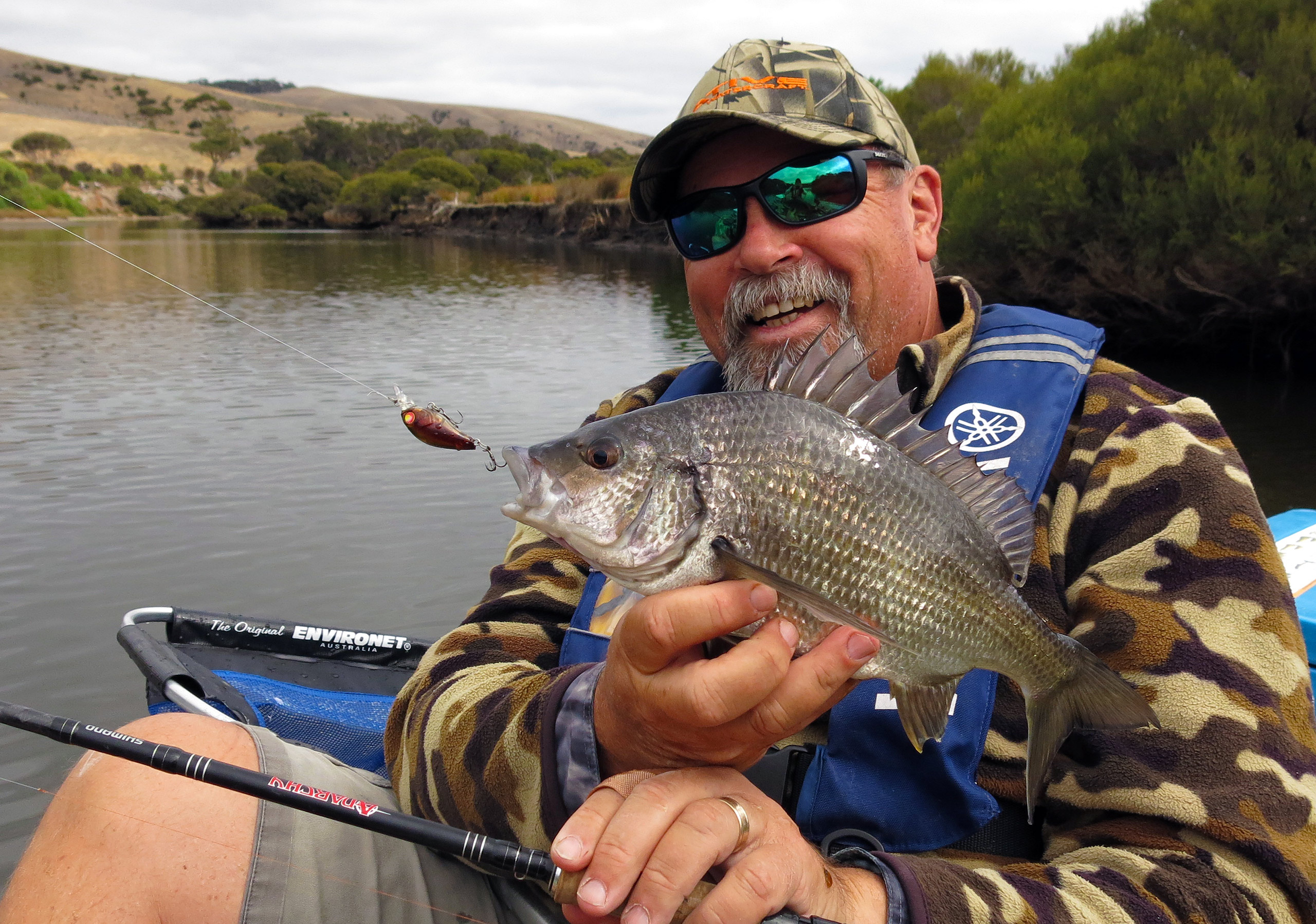 Another feisty bream from the Chapman River. They love small, hard-bodied lures.